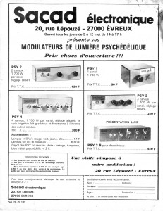 Publicité parue dans la revue "Le Haut-Parleur" en 1977